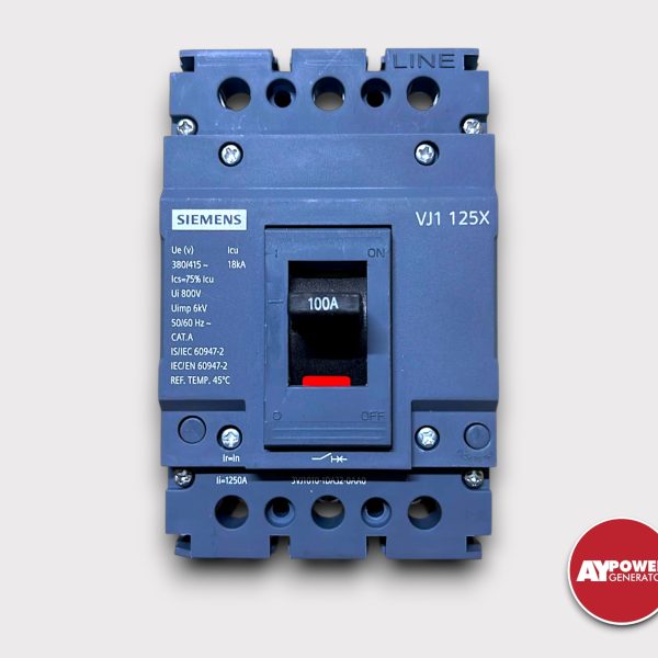 3VJ1010-1DA32-0AA0 SİEMENS 100 AMPER 3 KUTUPLU 18KA SABİT TMŞ